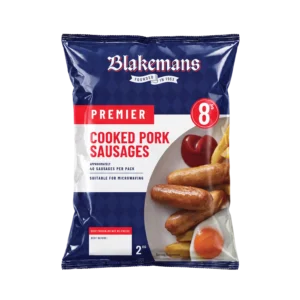 Premier Cooked Pork Sausage 8's 2kg